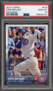 2015 Topps Kris Bryant Rookie RC #616 PSA 10 GEM MT Chicago Cubs Rockies