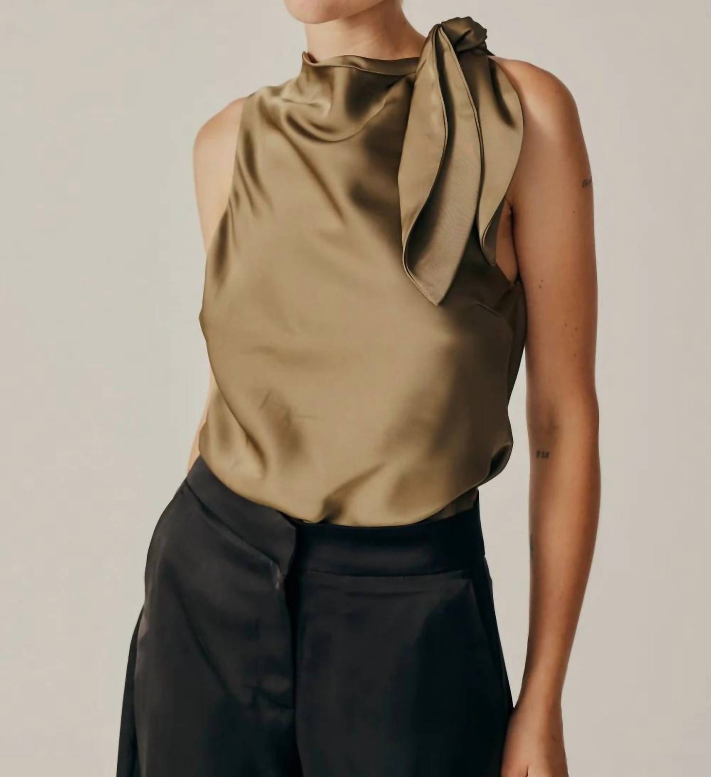 Deluc Alchemilla Sleeveless Cowl Neck Top Size XS