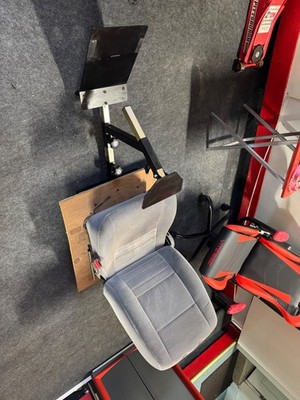 sim racing cockpit with seat