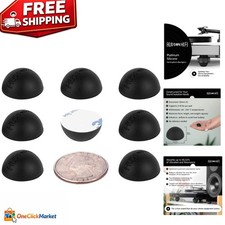8-Pack Speaker Isolation Pads - 0.75" Platinum Silicone Feet for Quality Sound
