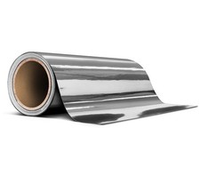 Gloss Silver Chrome Air-Release Vinyl Adhesive Tape Roll 6" x 25ft for Crafting