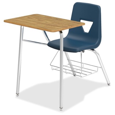 Lorell Rectangular Medium Oak Top Student Combo Desk (llr-99914) (llr99914)
