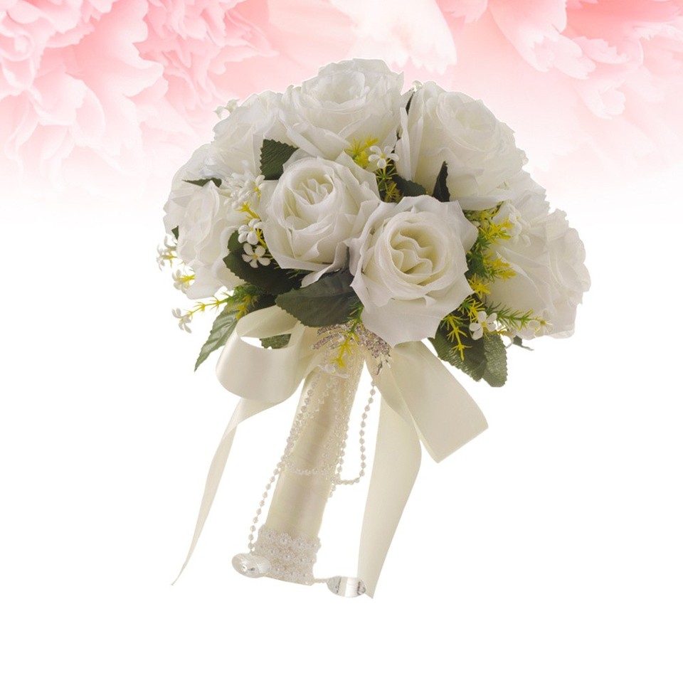 VaryFloral Fiori Finti 20 Pezzi Giglio di Calla Rosa&Bianco Bouquet Fiori Artificiali Fiori in Lattice Vero Tocco Realistico Fiori Finti per Casa Bouquet Decorazioni