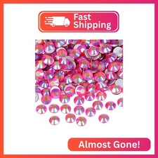 1440PCS Art Nail Rhinestones Non Hotfix Glue Fix Round Crystals Glass Flatback f