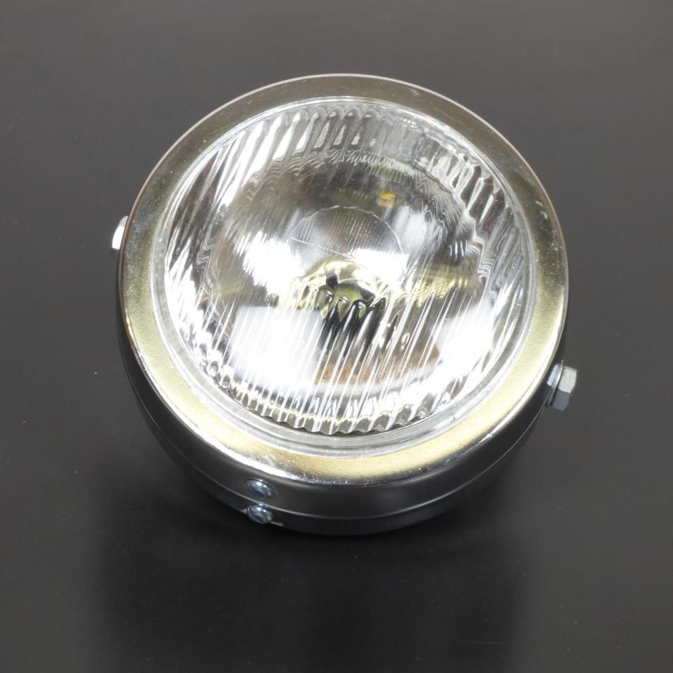 Optique avant rond chromé de 140mm pour mobylette Peugeot 103 50cc