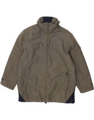 STEFANEL Herren Windbreaker Jacke UK 36 Small Grau Colourblock Polyamid AG01