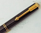 VINTAGE GOLd Black PARKER VACUMATIC MECHANICAL PENCIL 1.1 mm Lead 1936 USA — photo 3