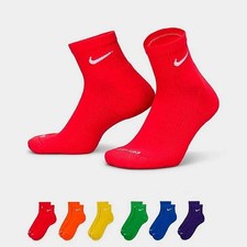 Nike DRI-FIT PLUS EVERYDAY ANKLE SOCKS 6 Pair Pack LARGE Mens Sz 8-12 SX6899-903