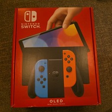 Nintendo Switch OLED with Neon Blue/Red Joy‑Cons (BOX ONLY)