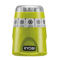 Ryobi Bit Set 10Tlg RAK10TSD 9 Bits + Halter 60Mm Schrauber Bitsatz