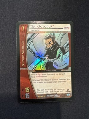 2004 Marvel vs System MSM-014 DR OCTOPUS Rare 1st Edition Card Holo Foil NM-MT