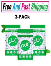 PUR Gum  Aspartame Free Chewing Gum  100 Xylitol, 55 Pieces Pack of 3 