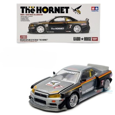 Mini GT x Kaido House 1/64 Tamiya Nissan GT-R R34 The Hornet KHMG093 Black