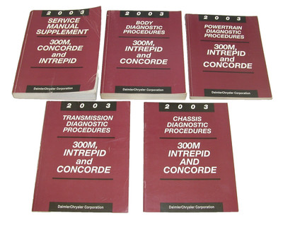 2003 Chrysler 300M Dodge Intrepid Diagnostic Procedures Manuals
