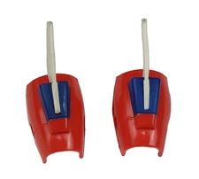 Ronin Warriors Ryo Playmates Red Arm Guard Left + Right Armor Accessory Part Set
