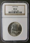 1953 S 50c Franklin Silver Half Dollar NGC MS66