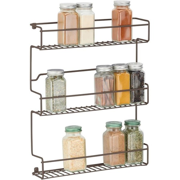 GewüRzregal KüChenregal GewüRzstäNder Organizer Mdesign Metall Bronze-image