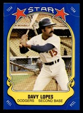 1981 Fleer Star Stickers #67 Davey Lopes Los Angeles Dodgers NR-MINT NO RESERVE!