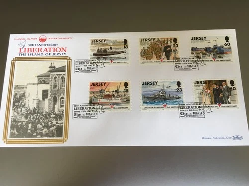 GB STAMPS RARE FIRST DAY COVER 1995 JERSEY LIBERATION