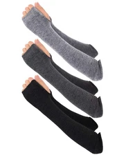 Bememo 3 Pairs Long Fingerless Gloves for Women Arm Warmers Unisex Arm Sleeve...