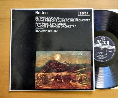 SXL 6110 ED1 Britten Serenade Young Person's Guide Pears Tuckwell Decca 1st WBG