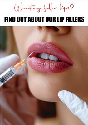 Lippenfüller hier erhältlich Beauty Room Therapie Werbung Poster V3
