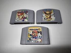 Mario Party 1, 2 & 3 Bundle Authentic N64 Cartridges Tested Clean Refurbished