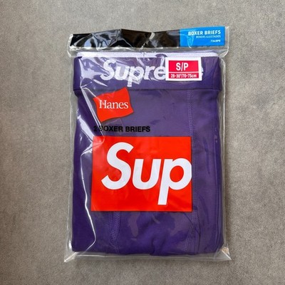 Supreme Boxer Shorts Purple Violet Men's Underwear Streetwear 2-Pack SML XL