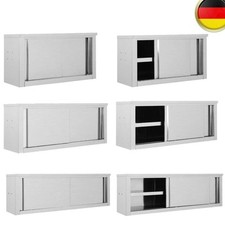 Wandh&auml;ngeschrank mit Schiebet&uuml;ren Edelstahl H&auml;ngeschrank 90/120/150cm vidaXL