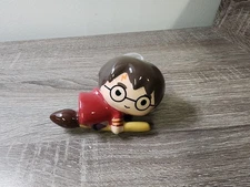 Harry Potter Christmas Ornament - Harry Potter On Broom Flying - Good Condition 