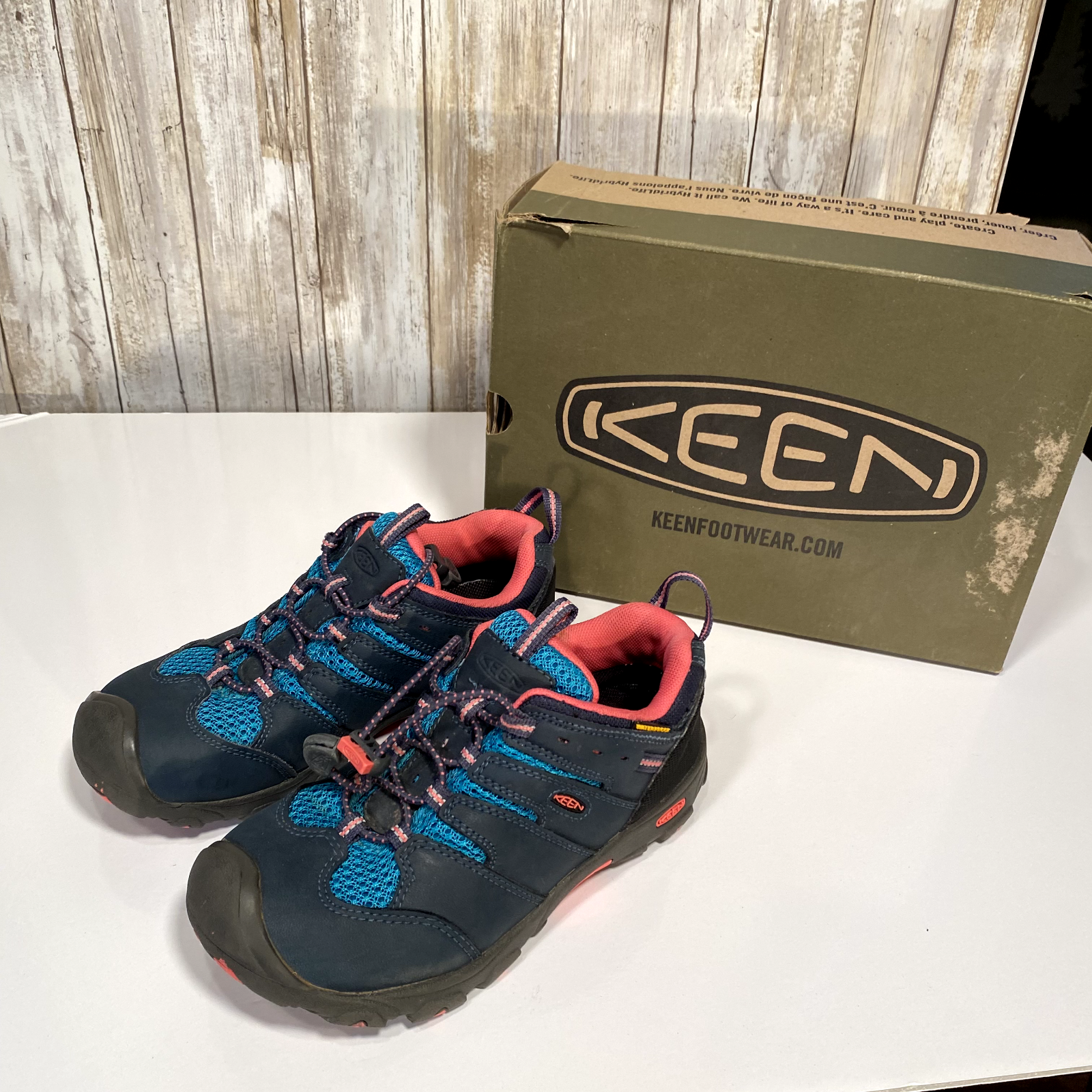 Scarpe da trekking Keen Youth Koven Low WP 1013638 taglia 3 Midnight Navy Capri Breeze