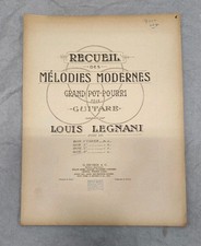 Luigi Legnani Op 222 Cahier No. 4 Guitar Sheet Music Classical Italian Vintage