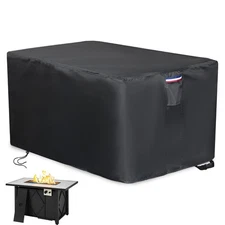 Fire Pit Cover Rectangular,600D Heavy Duty 43 inch Propane Gas Firepit Cover