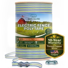 Electric Fence Polytape 1640ft - High Visibility 3/4" Livestock 1640 ft