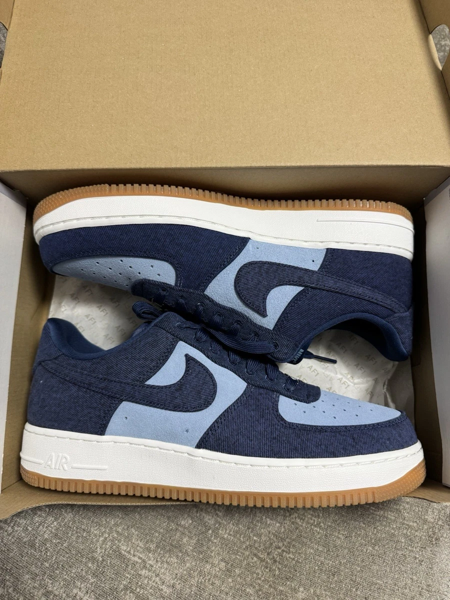 Preços baixos em Nike Air Force 1 '07 Denim Low Blue | eBay