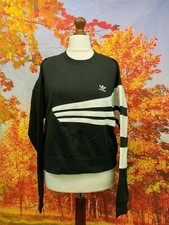 adidas Trefoil black white Sweatshirt. UK women's size 22