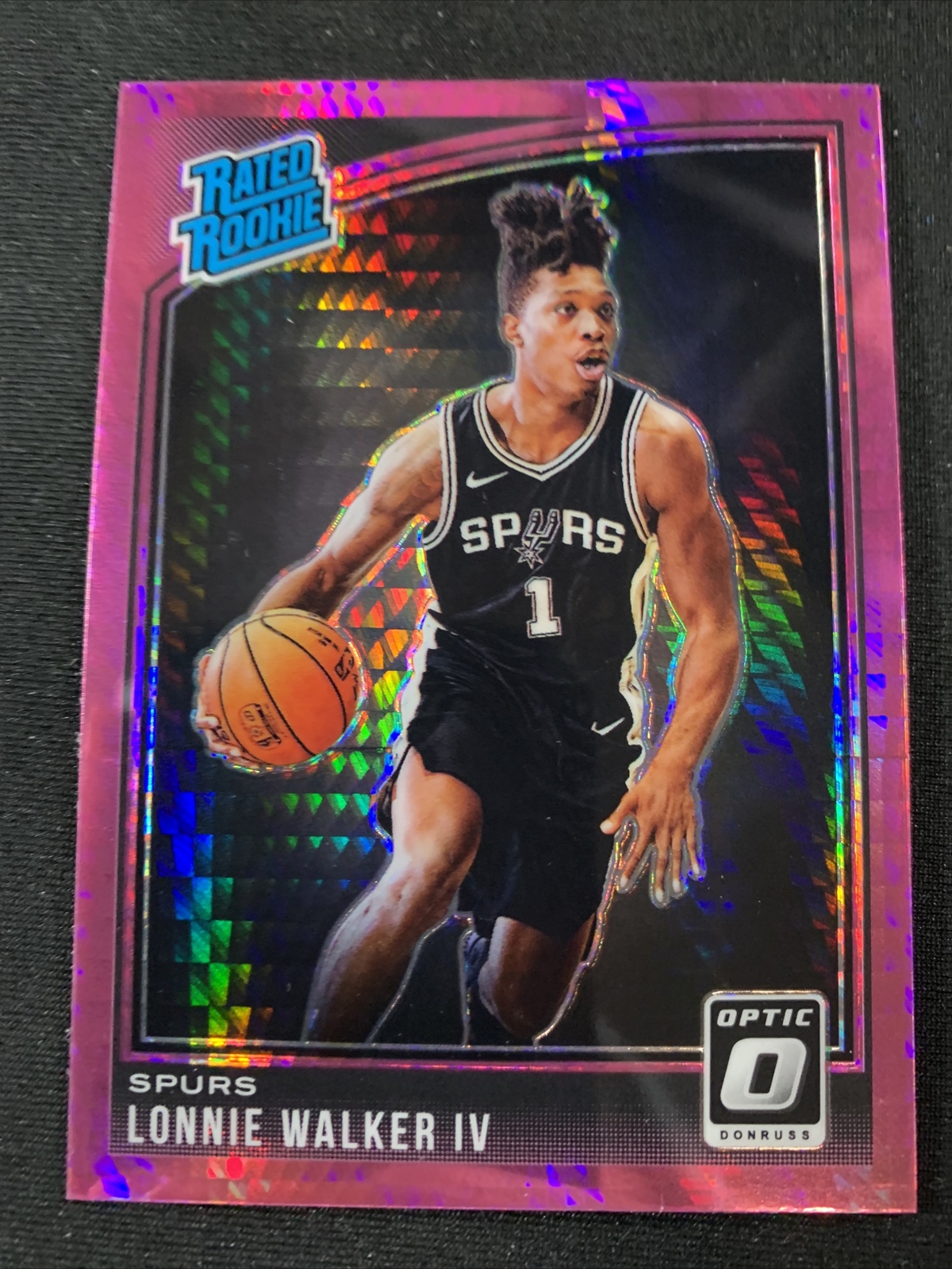 Lonnie Walker IV 2018-19 Donruss Optic PINK HYPER PRIZM Rookie Card RC #174