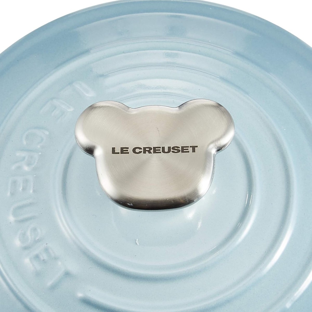 ⚠️【icylittlebear】LE CREUSET Le Creuset Cast Iron Dutch Oven with Bear Knob (Coastal Blue
