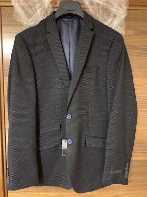 Andrew Fezza Forma Solid Sportcoat Blazer Suit Jacket Size 40R