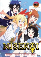 DVD Anime NISEKOI (False Love) Complete Series Season 1 + 2 (1-32 +3 OVA)Eng Sub
