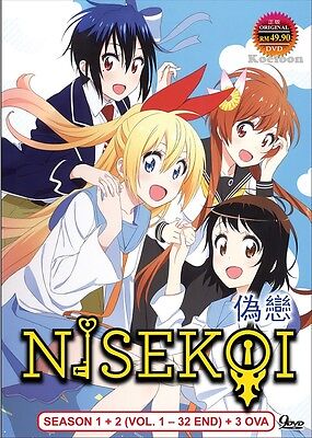 DVD Anime NISEKOI (False Love) Complete Series Season 1 + 2 (1-32