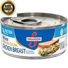 Swanson Premium White Chunk Chicken Breast, 4.5 Oz. Can (Pack of 24)