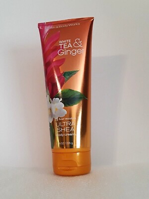 Bath & Body Works White Tea & Ginger Ultra Shea Cream Rare 8oz