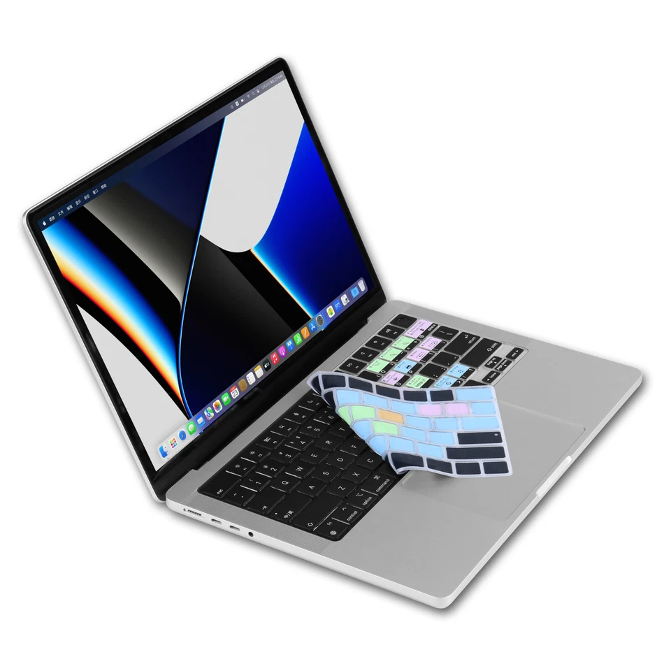 XSKN macOS Shortcuts Keyboard Cover for 2021-2025 Macbook Pro 14.2/16.2 M1-M5 - Image 4 of 4