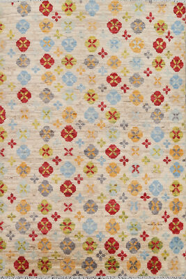  Handmade Gabbeh Kashkoli Wool Modern Accent Rug - Exceptional Comfort'' 3x5 ft