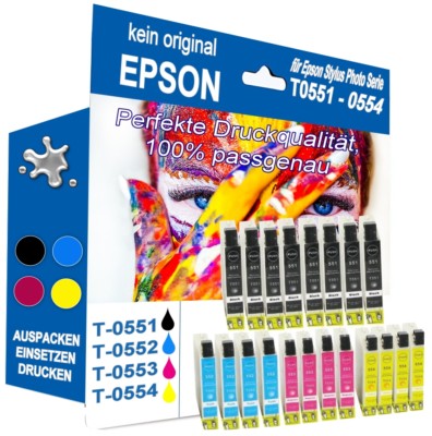 20 kompatible für EPSON Stylus Photo Tintenpatronen R240 R245 RX420 RX425 RX520