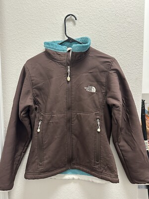 The North Face Summit Series Polartec Brown/ Blue Teal Soft Shell