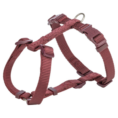 Trixie Premium H-Geschirr sangria verstellbar für Hunde, tierschutzkonform