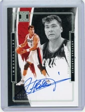 2021-22 Panini Impeccable Immortal Ink Autograph #II-ASB Arvydas Sabonis 8/25