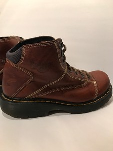 DR DOC MARTENS Boots 11 Mens UK 10 Brown Leather Combat Boots Vtg Work 8a07 | eBay